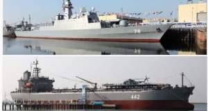 پایگاه شناوری «کردستان» و ناوشکن «سهند» به نیروی دریایی ارتش ملحق شد