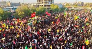 وداع باشکوه با آقای شهید ایران در نجف اشرف